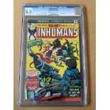 INHUMANS #1 (1975 - MARVEL) Graded CGC 8.5 (Cents Copy) - Blastaar appearance - Gil Kane, Frank