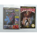 A PAIR OF SCI-FI POSTER MAGAZINES: TRON and FLASH GORDON - both open out to reveal posters