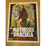 LES MAITRESSES DE DRACULA (1960 - later re-release) (BRIDES OF DRACULA) - French 'Grande' Affiche