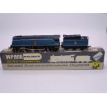 A Wrenn W2268 Bulleid Pacific steam locomotive in BR blue "Yeovil" - circa 230 made. VG in VG box