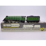 A Wrenn W2209A Class A4 steam locomotive in LNER green "Great Snipe". VG in a VG box