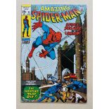 SPIDERMAN #95 - (1971 - MARVEL - Cents Copy - FN) - Spiderman fights villains in London - John
