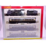 OO Gauge -A Hornby R2196M 'The Cambrian Coast Express' train pack including steam loco and 3 coaches