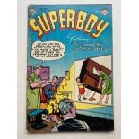 SUPERBOY #26 - (1953 - DC - Cents Copy - GD/VG) - Win Mortimer cover with Curt Swan and Henry