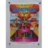 THE WHO: QUADROPHENIA (1980) : Pop Art Style French Affiche poster, totally different from the UK