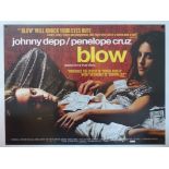 JOHNNY DEPP: 3 X ROLLED POSTERS TO INCLUDE: BLOW (2001) - UK QUAD, SWEENEY TODD (2007) - UK QUAD and