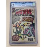 DAREDEVIL #6 (1965 - MARVEL) Graded CGC 7.5 (Cents Copy / Pence Stamp) - Origin and first appearance