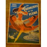 LAUREL and HARDY: LES CHEVALIERS DE LA FLEME (1951) - French 'Grande' Affiche movie poster 46” x 63”