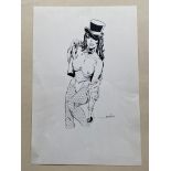 ZATANNA 'NUDE' ORIGINAL ILLUSTRATION BY JEFF AUSTIN - SIGNED BY ARTIST JEFF AUSTIN - The Mistress of