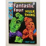 FANTASTIC FOUR #112 - (1965 - MARVEL - Pence Copy - VG/FN - Classic Hulk vs. Thing battle & cover