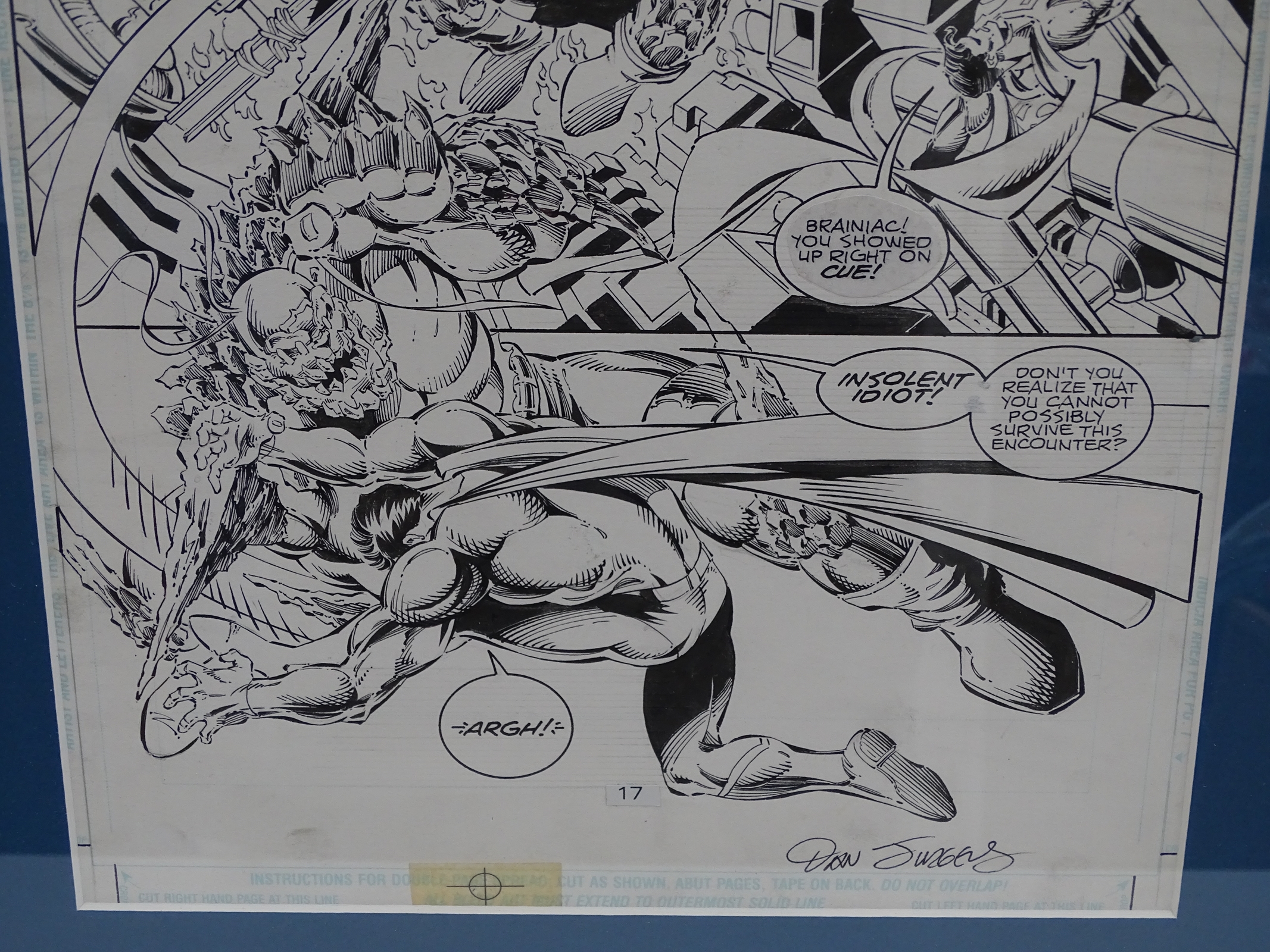 SUPERMAN: THE DOOMSDAY WARS #3 (1998) - ORIGINAL ARTWORK - SIGNED BY DAN JURGENS - DAN JURGENS ( - Image 4 of 4