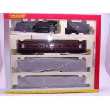 OO Gauge -A Hornby R2796M 'The Irish Mail' train pack including steam loco and 3 coaches - E, unused