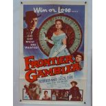 WESTERNS: A group of movie posters: 1 X One Sheet - FRONTIER GAMBLER (1956) together with 3 x UK