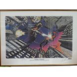 SPIDERMAN vs GREEN GOBLIN (1995) - Limited Edition Marvel Lithograph - SIGNED BY JOHN ROMITA &