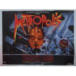 METROPOLIS (1984 Release) - UK Quad Film Poster - Giorgio Moroder re-release - 30" x 40" (76 x 101.5