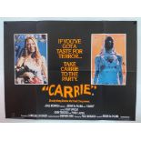 CARRIE (1976) British UK Quad film poster 30" x 40" (76 x 101.5 cm) - Folded