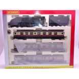 OO Gauge -A Hornby R2794M 'Heart of Midlothian' train pack including steam loco and 3 coaches - E,