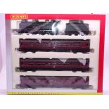 OO Gauge -A Hornby R2347M 'The Manxman' train pack including steam loco and 3 coaches - E, unused in