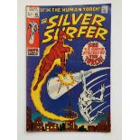 SILVER SURFER #15 (1970 - MARVEL - Pence Copy - VG/FN) - The Silver Surfer battles the Human