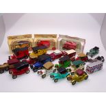 A group of assorted Matchbox Models of Yesteryear, unboxed, together with a few Lledo Days Gone