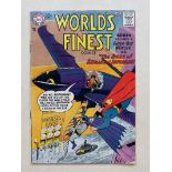 WORLD'S FINEST #93 - (1958 - DC) VG/FN (Cents Copy) - Features Superman, Batman, and Robin with a