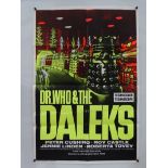 DR. WHO AND THE DALEKS (1965) - Later release - British One Sheet Film Poster (27” x 40” – 68.5 x