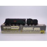 A Wrenn W2268 Bulleid Pacific steam locomotive repainted in BR green "Yeovil". G in G-VG box