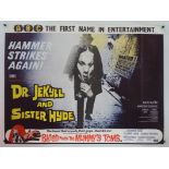 DR JEKYLL AND SISTER HYDE (1971) - British UK Quad film poster for this offbeat HAMMER
