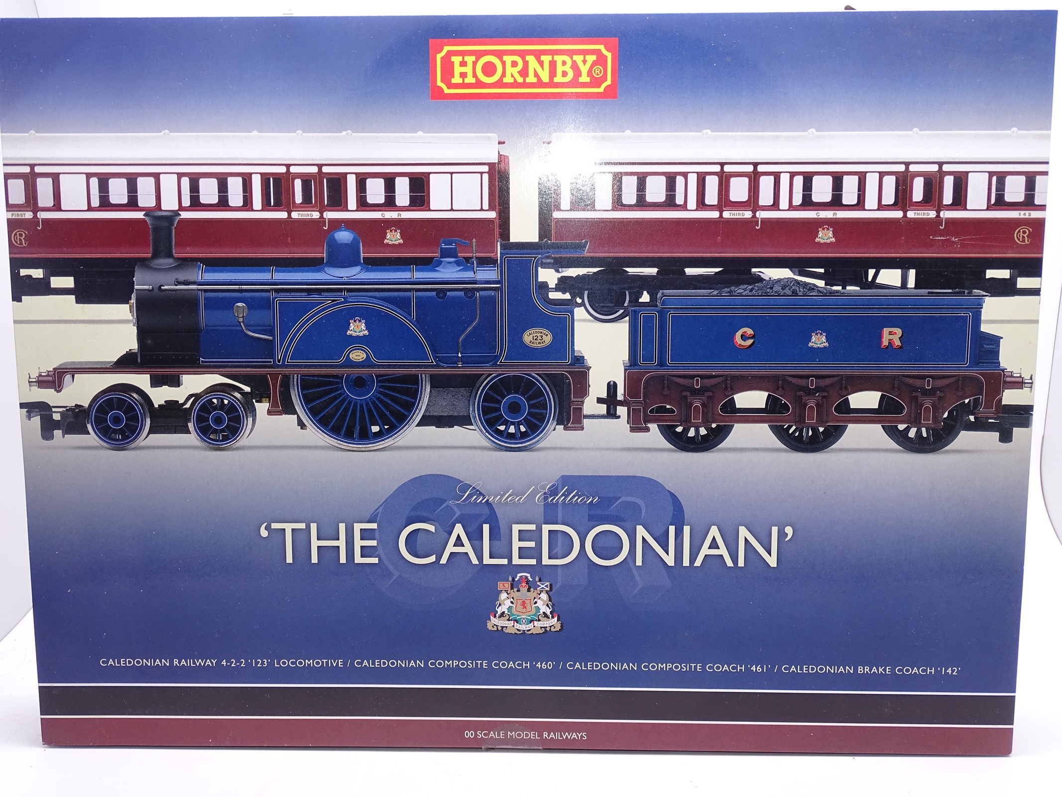 OO Gauge -A Hornby R2610 'The Caledonian' train pack including steam loco and 3 coaches - E,