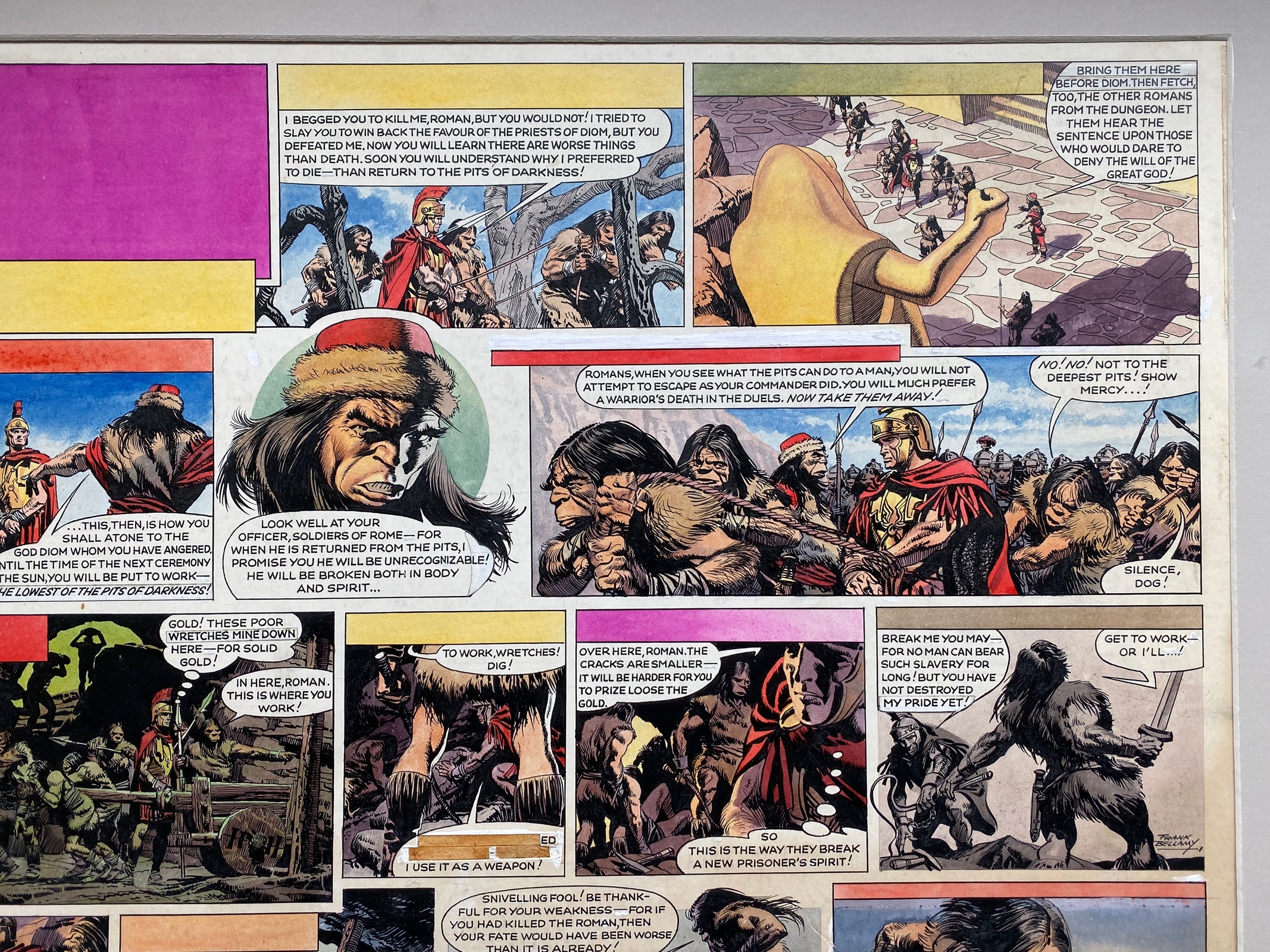 HEROS THE SPARTAN (1962) - ORIGINAL SIGNED FRANK BELLAMY ARTWORK from EAGLE Comic - FRANK BELLAMY ( - Image 4 of 8