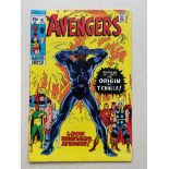 AVENGERS #87 (BLACK PANTHER) - (1971 - MARVEL - Cents Copy / Pence Stamp - VFN) - Origin of Black