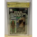 STAR WARS #46 (2018 - MARVEL) Graded CBCS 9.2 (Cents Copy) SIGNED BY PAUL SPRINGER - REE-YEES ACTION