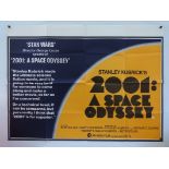 2001: A SPACE ODYSSEY (1968) - A pair of posters comprising a UK 1976 re-release Quad together