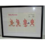 BABY HERMAN - Framed and Glazed Colourists Sheet