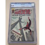 DAREDEVIL #8 (1965 - MARVEL) Graded CGC 8.0 (Cents Copy) - Origin and first appearance of the