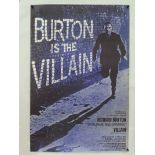 VILLAIN (1971) - British One Sheet film poster - A classic British gangster film of the early 70’