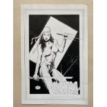 ELEKTRA (2005) ILLUSTRATION BY MICHAEL BAIR - SIGNED BY MICHAEL BAIR - ORIGINAL ARTWORK - Elektra