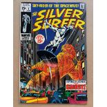 SILVER SURFER #8 (1969 - MARVEL - Cents Copy/Pence Stamp - VFN+) - The first appearance of the