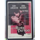 THE ROSE TATTOO (1955) - US One Sheet Movie Poster- 27" x 41" (69 x 104 cm) - Originally folded, now