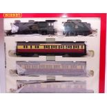 OO Gauge -A Hornby R2795M 'The Red Dragon' train pack including steam loco and 3 coaches - E, unused