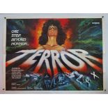 TERROR (1978) - British UK Quad film poster 30" x 40" (76 x 101.5 cm) - Folded