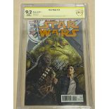 STAR WARS #35 (2017 - MARVEL) Graded CBCS 9.2 (Cents Copy) SIGNED BY JOHN COPPINGER - Salvador