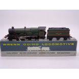 A Wrenn W2221 Castle class steam locomotive in BR green "Ludlow Castle", recalled version with