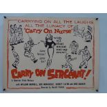 CARRY ON SERGEANT! (1958) US Half Sheet - Rolled