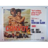 CONVOY (1978) - British UK Quad film poster - Rare 1970s poster for the SAM PECKINPAH directed