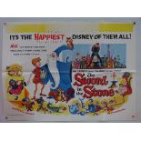 WALT DISNEY: SWORD IN THE STONE (1976 Release) - UK Quad Film Poster - 30" x 40" (76 x 101.5 cm) -