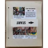 LOUIS THE FEARLESS (1950's) - (9 in Lot) 33 x 40.5 cm)Original story boards from GIRL Comic for