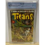 TITANS #56 (1983 - MARVEL - French Edition) Graded CBCS 6.5 (French Franc Copy) - Frank Springer,