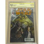 STAR WARS #35 (2017 - MARVEL) Graded CBCS 9.2 (Cents Copy) SIGNED BY JOHN COPPINGER - Salvador