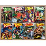 X-MEN #51, 52, 53, 54, 55, 57, 61, 62 (8 in Lot) - (1968/69 - MARVEL - Cents/Pence Stamp/Pence